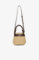Bolso Ganni tipo cubo Bou en rafia
